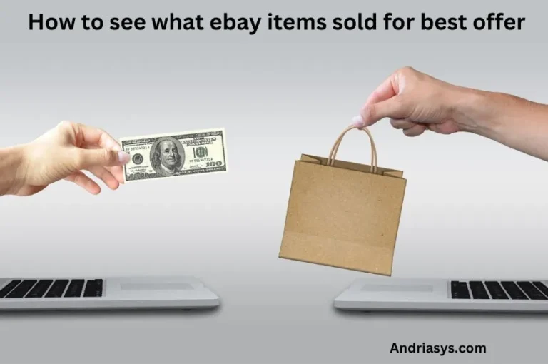 How To See What eBay Items Sold For Best Offer: Quick Guide